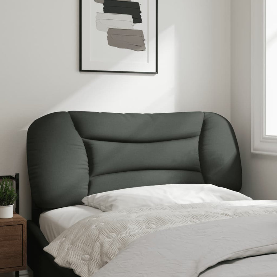 Headboard Cushion "Hvar" Dark Grey 107 cm King Single Fabric
