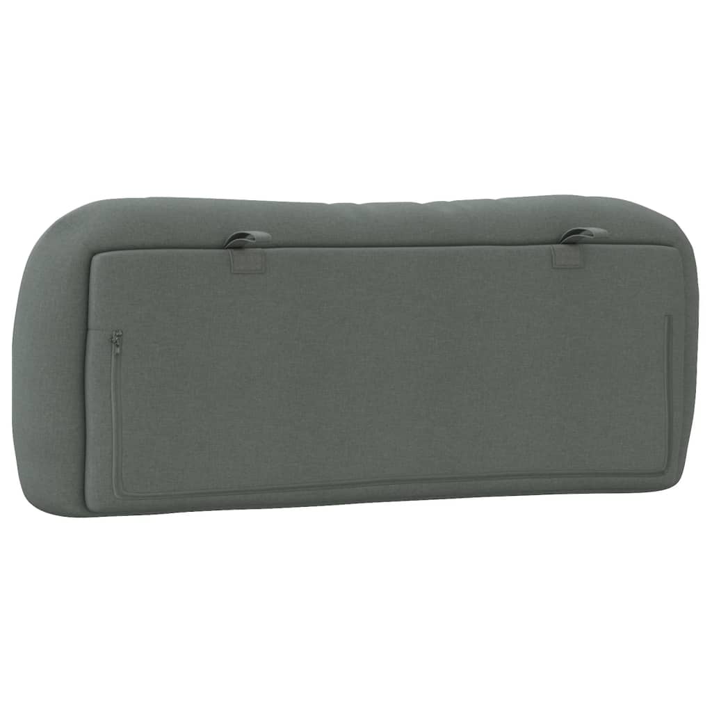 Headboard Cushion "Hvar" Dark Grey 107 cm King Single Fabric