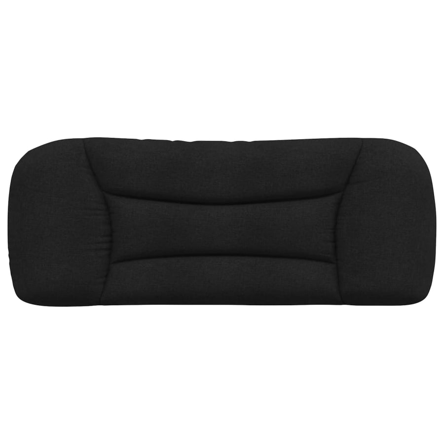 Headboard Cushion "Hvar" Black 107 cm King Single Fabric