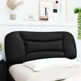 Headboard Cushion Black 107 cm King Single Faux Leather - Side View
