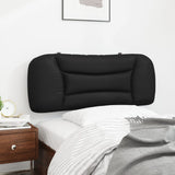 Headboard Cushion Black 107 cm King Single Faux Leather - Top-Down View