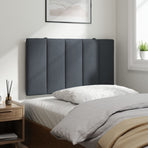 Headboard Cushion "Hanko" Dark Grey 90 cm Velvet