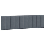 Headboard Cushion "Hanko" Dark Grey 180 cm Velvet