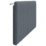Headboard Cushion "Hanko" Dark Grey 180 cm Velvet