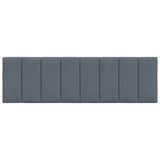 Headboard Cushion "Hanko" Dark Grey 152 cm Queen Velvet