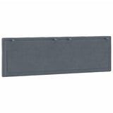Headboard Cushion "Hanko" Dark Grey 152 cm Queen Velvet