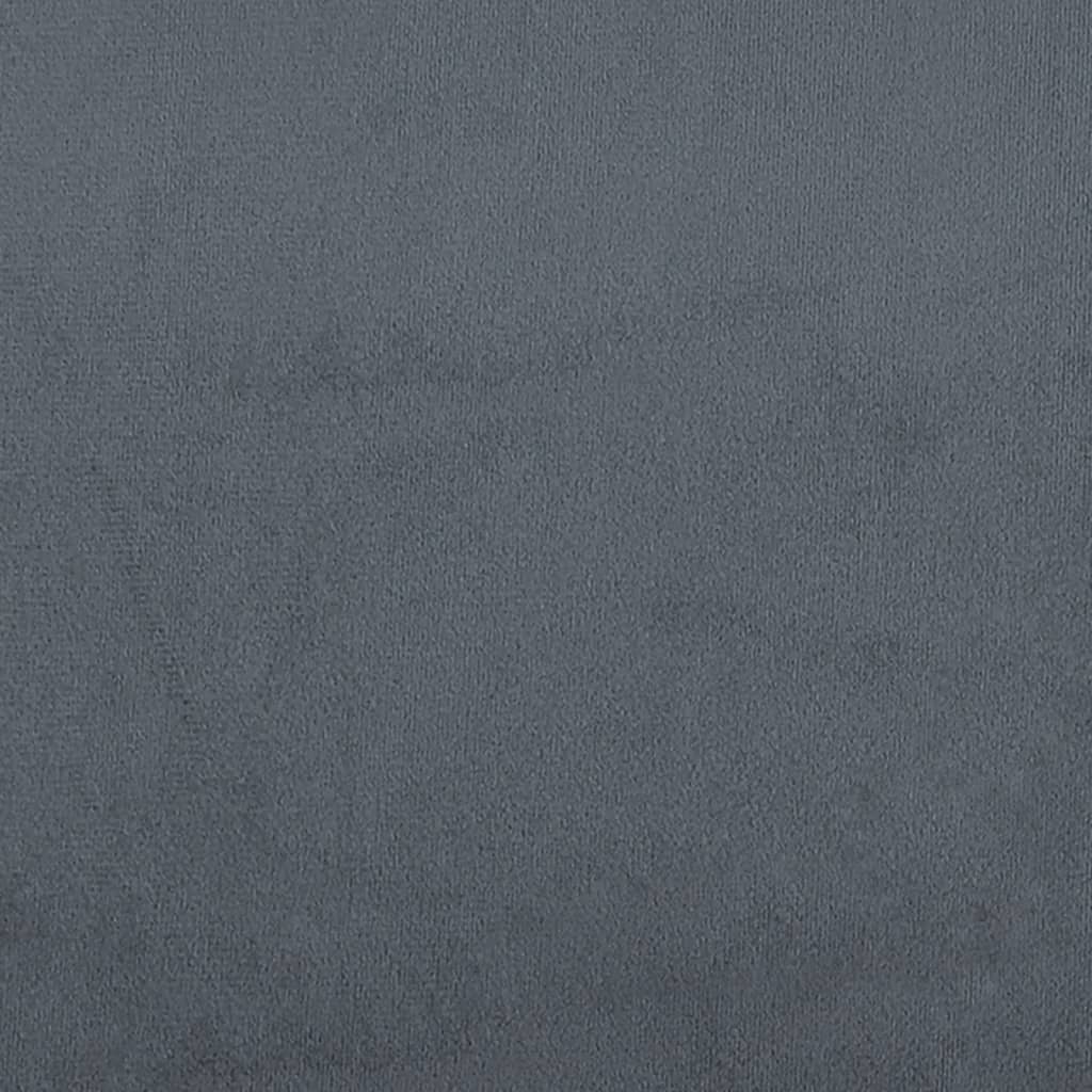 Headboard Cushion "Hanko" Dark Grey 152 cm Queen Velvet