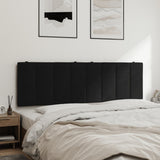 Headboard Cushion "Hanko" Black 152 cm Queen Velvet