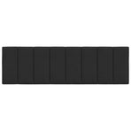 Headboard Cushion "Hanko" Black 152 cm Queen Velvet