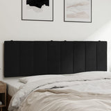 Headboard Cushion "Hanko" Black 152 cm Queen Velvet