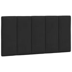 Headboard Cushion "Hanko" Black 107 cm King Single Velvet