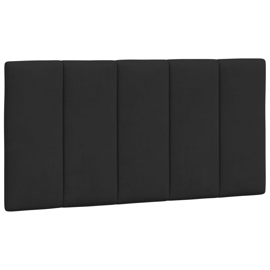 Headboard Cushion "Hanko" Black 107 cm King Single Velvet