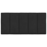Headboard Cushion "Hanko" Black 107 cm King Single Velvet