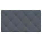 Headboard Cushion Dark Grey 90 cm Velvet
