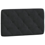 Headboard Cushion Black 90 cm Velvet - Front View