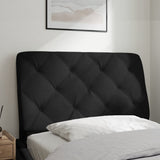 Headboard Cushion Black 90 cm Velvet