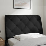 Headboard Cushion Black 90 cm Velvet - Side View