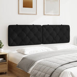Headboard Cushion Black 180 cm Velvet - Top-Down View