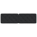 Headboard Cushion Black 180 cm Velvet