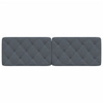 Headboard Cushion Dark Grey 152 cm Queen Velvet