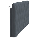 Headboard Cushion Dark Grey 152 cm Queen Velvet - Rear View