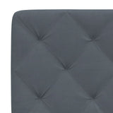 Headboard Cushion Dark Grey 152 cm Queen Velvet - Low Angle