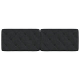 Headboard Cushion Black 152 cm Queen Velvet
