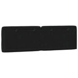 Headboard Cushion Black 152 cm Queen Velvet