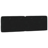 Headboard Cushion Black 152 cm Queen Velvet - Close-Up Angle