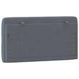 Headboard Cushion Dark Grey 107 cm King Single Velvet - Close-Up Angle