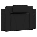 Headboard Cushion "Viana" Black 90 cm Faux Leather