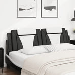 Headboard Cushion "Viana" Black and White 180 cm Faux Leather