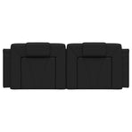 Headboard Cushion "Viana" Black 152 cm Queen Faux Leather
