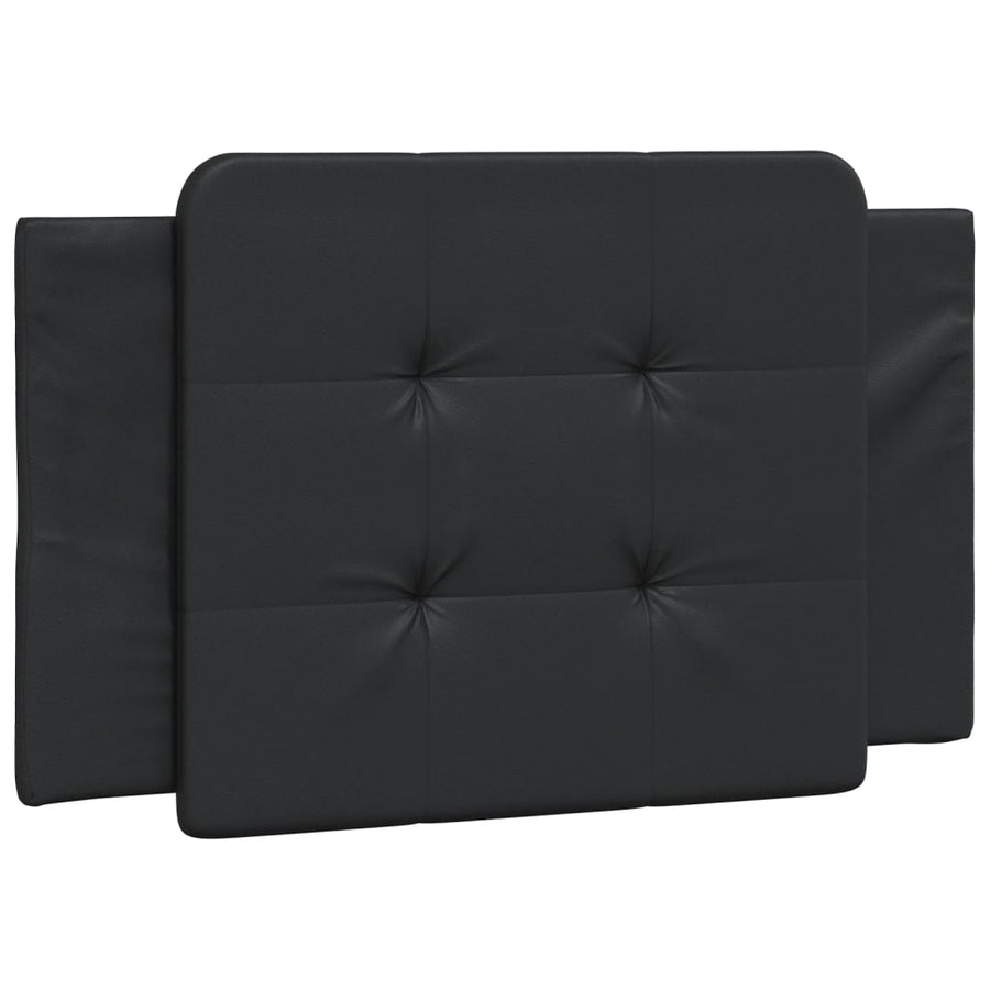 Headboard Cushion "Zadar" Black 90 cm Faux Leather