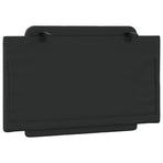 Headboard Cushion "Zadar" Black 90 cm Faux Leather