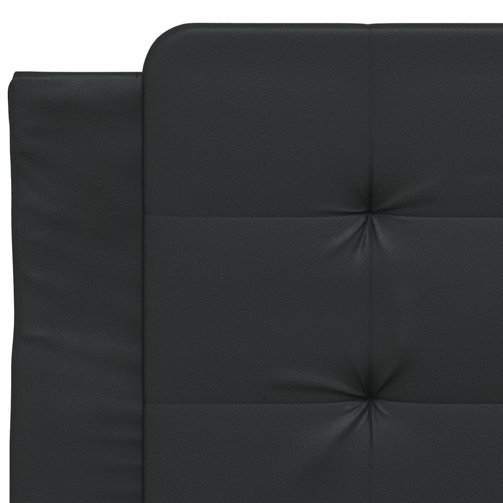 Headboard Cushion "Zadar" Black 90 cm Faux Leather