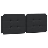 Headboard Cushion "Zadar" Black 137 cm Double Faux Leather