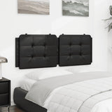Headboard Cushion "Zadar" Black 137 cm Double Faux Leather