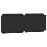 Headboard Cushion "Zadar" Black 137 cm Double Faux Leather
