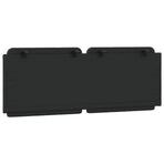 Headboard Cushion "Zadar" Black 137 cm Double Faux Leather