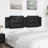Headboard Cushion "Zadar" Black 180 cm Faux Leather