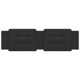 Headboard Cushion "Zadar" Black 180 cm Faux Leather