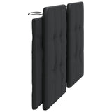 Headboard Cushion "Zadar" Black 180 cm Faux Leather