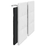 Headboard Cushion "Zadar" White and Black 180 cm Faux Leather