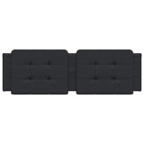 Headboard Cushion "Zadar" Black 152 cm Queen Faux Leather