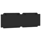 Headboard Cushion "Zadar" Black 152 cm Queen Faux Leather