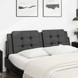 Headboard Cushion "Zadar" Black 152 cm Queen Faux Leather