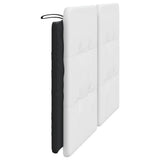 Headboard Cushion "Zadar" White and Black 152 cm Queen Faux Leather
