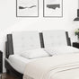 Headboard Cushion "Zadar" White and Black 152 cm Queen Faux Leather