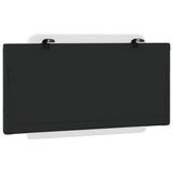Headboard Cushion "Zadar" White and Black 107 cm King Single Faux Leather